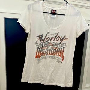 Harley Davidson womens scoop neck tshirt